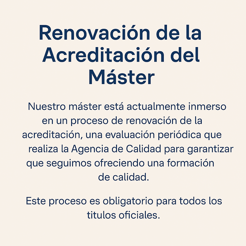 Audiencia abierta. Renovación de la acreditación 
